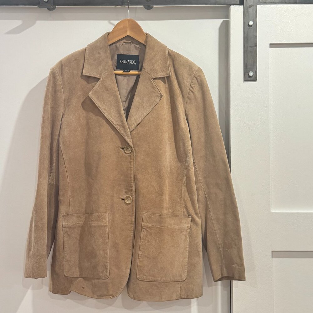 Vintage Tan Suede Blazer